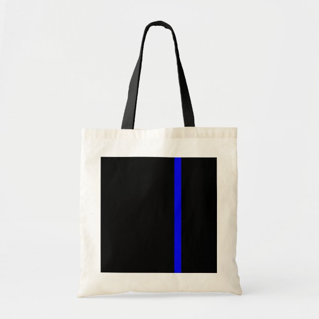 The Symbolic Thin Blue Line Vertical Tote Bag (Front)