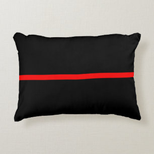 The Symbolic Thin Red Line Decor Accent Pillow