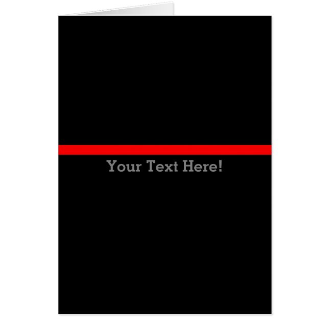 The Symbolic Thin Red Line Personalize This (Front)