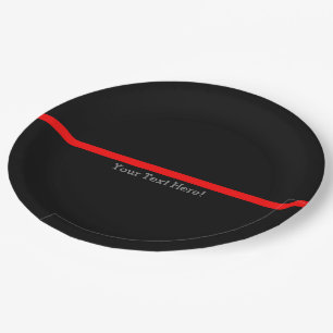 The Symbolic Thin Red Line Personalize This Paper Plate