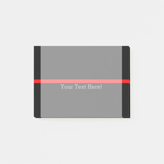 The Symbolic Thin Red Line Personalize This Post-it Notes (Front)