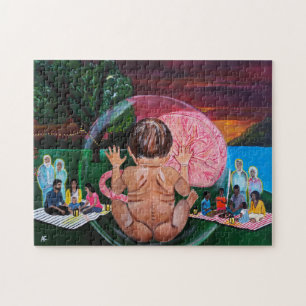 The Symphony of Souls Painting by Alfred Fox Jigsaw Puzzle