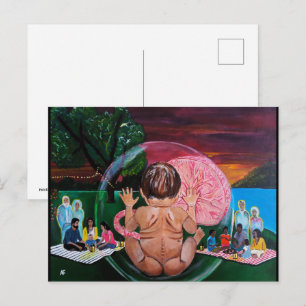 The Symphony of Souls Painting by Alfred Fox   Postcard