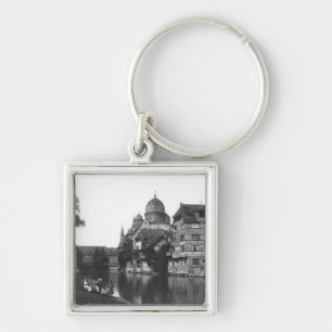 The synagogue at Nuremberg, c.1910 Keychain
