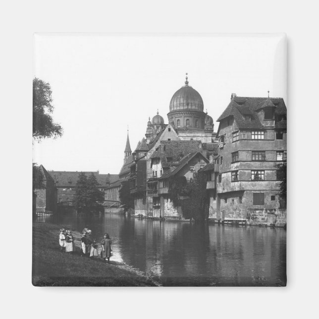 The synagogue at Nuremberg, c.1910 Magnet (Front)