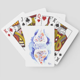 The synapse and the nerve impulse canvas print iPa Playing Cards
