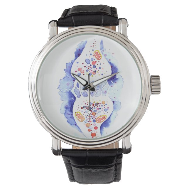 The synapse and the nerve impulse canvas print rou watch (Front)