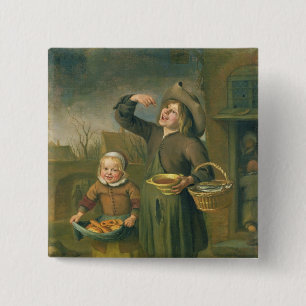 The Syrup Eater 2 Inch Square Button