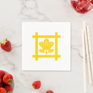 The Tachibana crest of the Nichiren sect Napkin