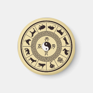 The Tai Chi Zodiac Wheel Magnet