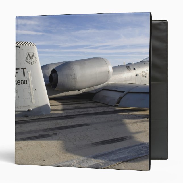 The tail section of an A-10 Thunderbolt II Binder (Front/Inside)