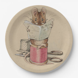 The Tailor Mouse (by Beatrix Potter) Paper Plate