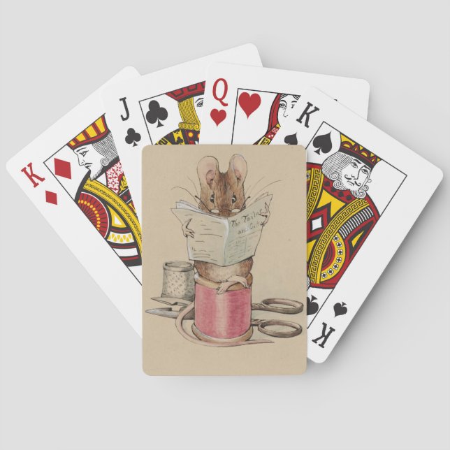 The Tailor Mouse (by Beatrix Potter) Playing Cards (Back)