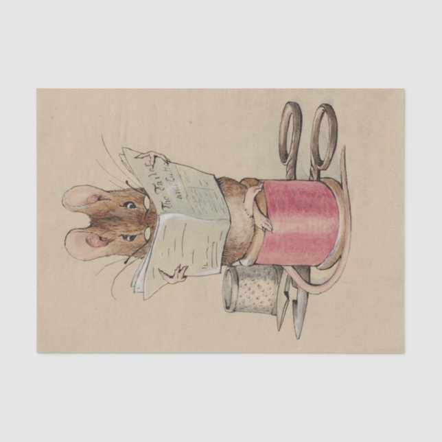 The Tailor Mouse | Illustration by Beatrix Potter Tissue Paper (Front)