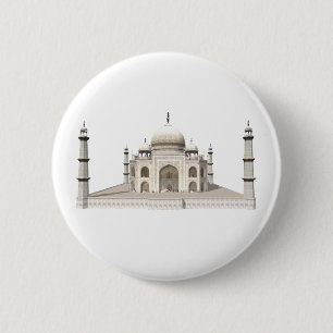 The Taj Mahal: 3D Model: 2 Inch Round Button