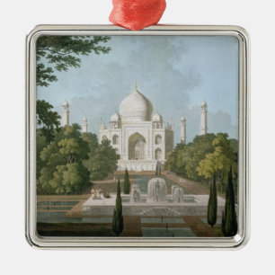The Taj Mahal, Agra, from the Garden Metal Ornament