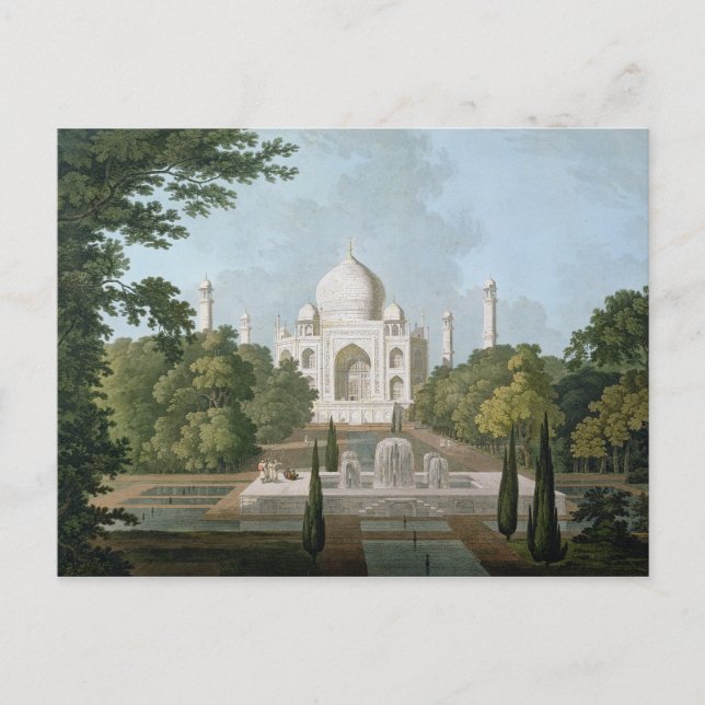 The Taj Mahal, Agra, from the Garden Postcard (Front)