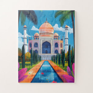 The Taj Mahal. Agra, India. Jigsaw Puzzle