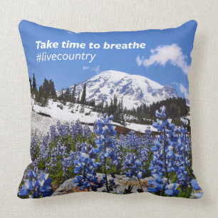 The Take Time to Breathe Throw Pillow