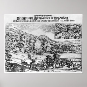 The taking and destruction of Heidelberg by Poster