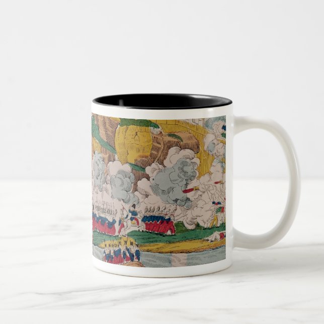 The Taking of Algiers by the French Two-Tone Coffee Mug (Right)