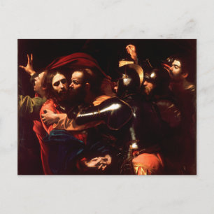 The Taking of Christ by Caravaggio (1602) Postcard