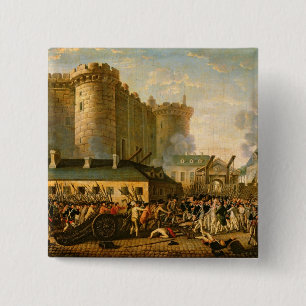 The Taking of the Bastille, 14 July 1789 2 Inch Square Button