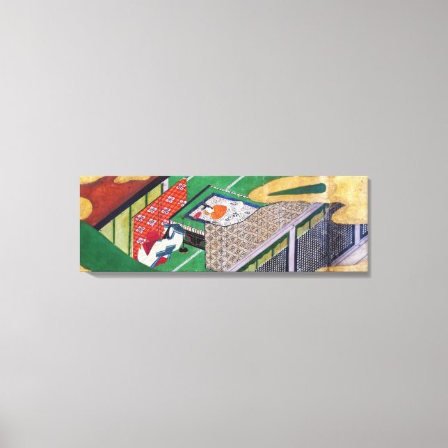 The Tale of Genji, Tawaraya Sotatsu Canvas Print (Front)