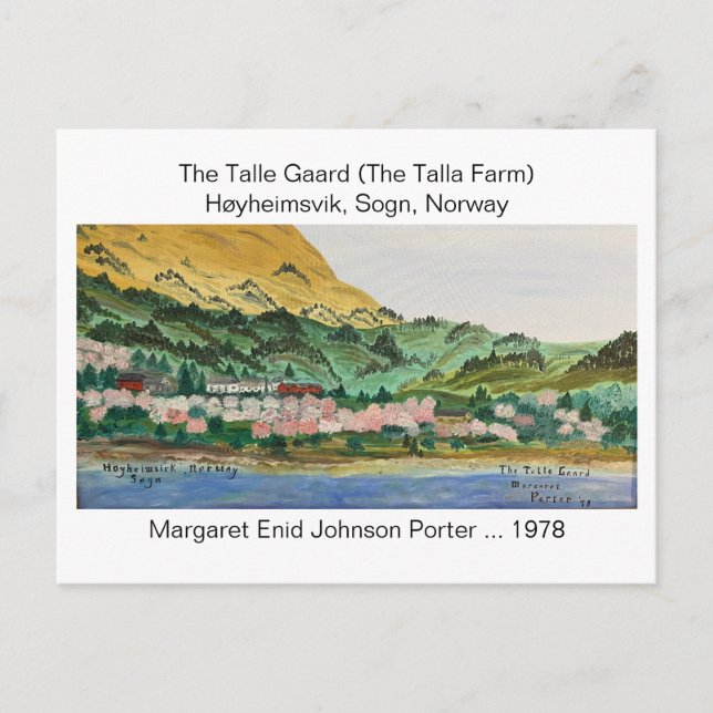 The Talle Gaard (The Talla Farm) '78 MEJP Postcard (Front)