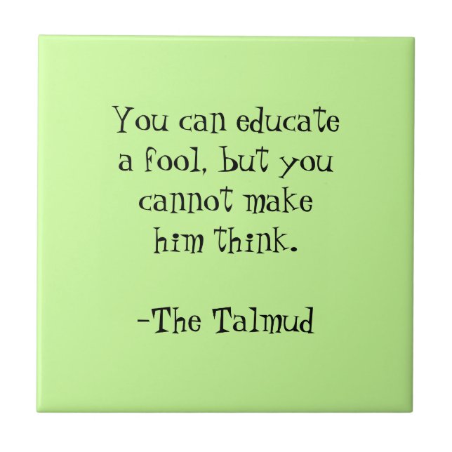The Talmud-Wisdom Quote Tile (Front)