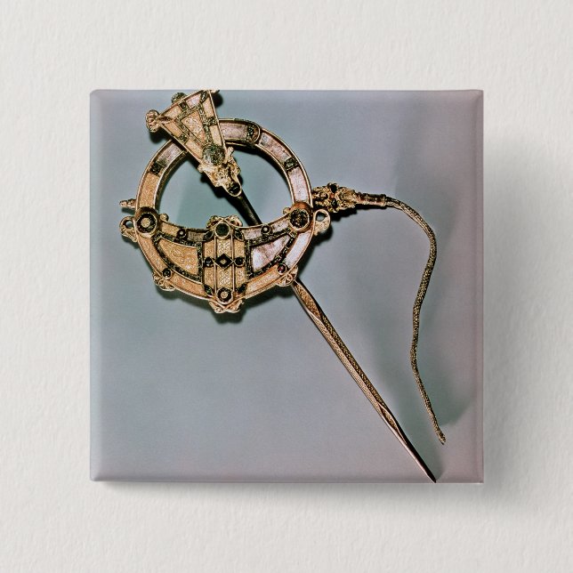 The Tara Brooch, from Bettystown, County Meath (ca 2 Inch Square Button (Front)