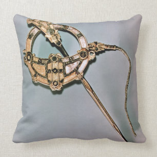 The Tara Brooch, from Bettystown, County Meath (ca Throw Pillow