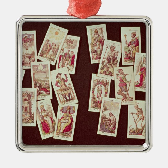 The tarot cards of the Major Arcana Metal Ornament (Front)
