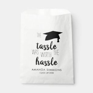 The Tassel was worth the Hassle Graduation Favour Bag