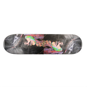 The tattooed girl skateboard