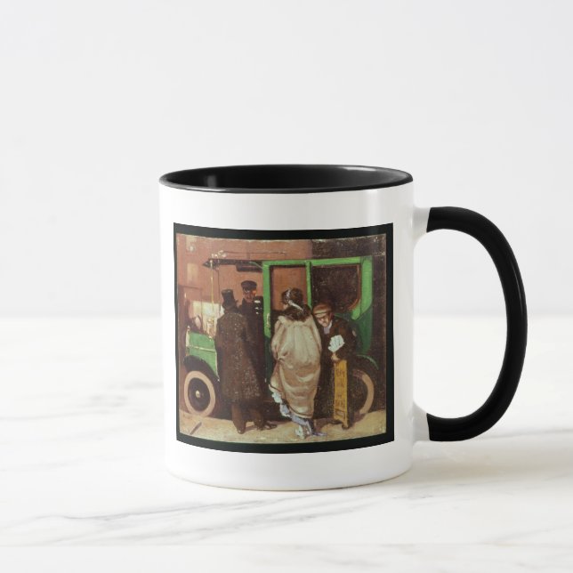 The Taxi Cab, c.1908-10 Mug (Right)