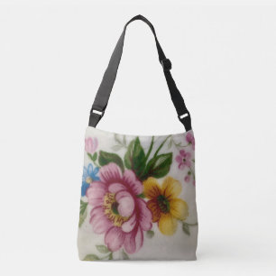 The Tea Cup Floral Bouquet Crossbody Bag