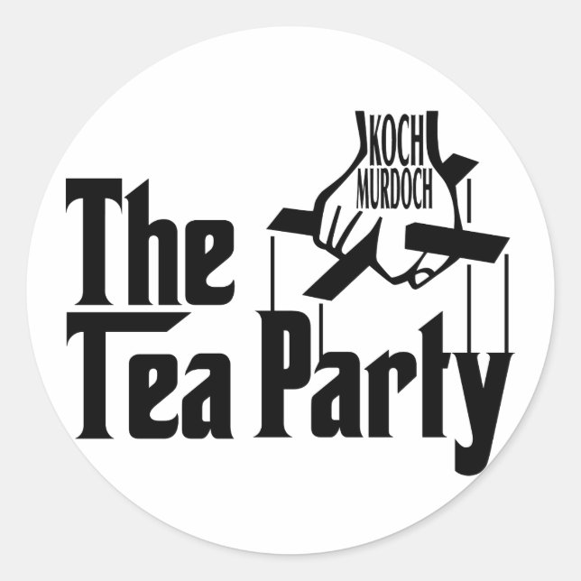 The Tea Father Classic Round Sticker (Front)