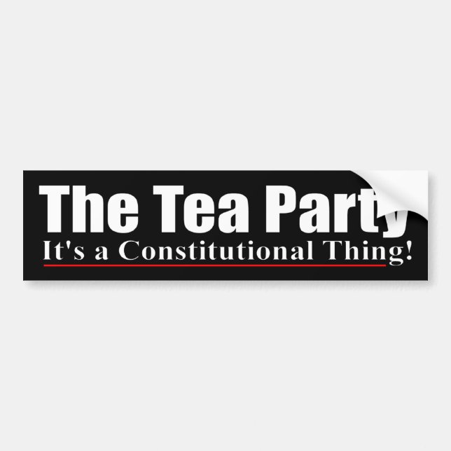 The Tea Party Bumper Sticker (Front)