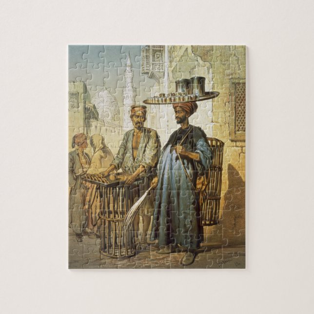 The Tea Seller, from 'Souvenir of Cairo', 1862 (li Jigsaw Puzzle (Vertical)