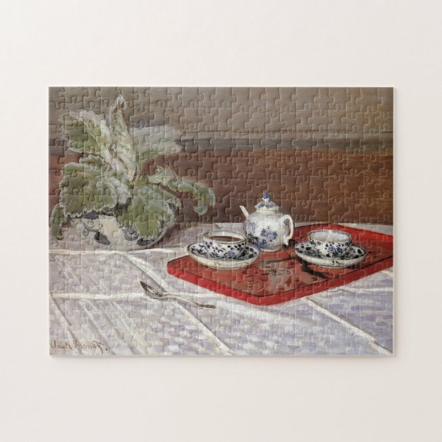 The Tea Set Monet Fine Art Jigsaw Puzzle (Horizontal)
