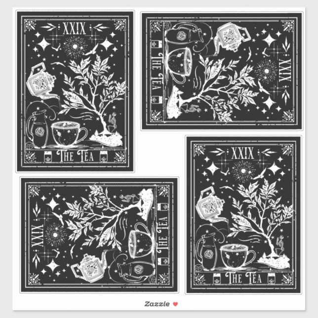 The Tea Tarot Cards (Sheet)