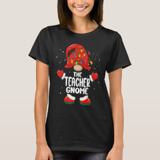 The Teacher Gnome Christmas Family Matching Pjs  X T-Shirt