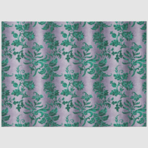 The Teal Velvet Series Design 1 Tissue Paper