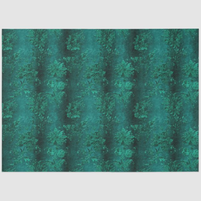 The Teal Velvet  Series Design 2 Tissue Paper (Front)