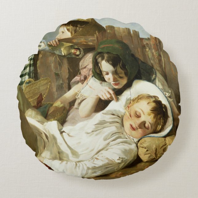The Tease Round Pillow (Front)