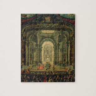 The Teatro Reale in Turin (oil on canvas) Jigsaw Puzzle