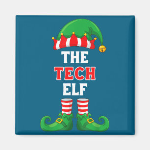 The Tech Elf Shirt Christmas For It Guy Tech Suprt Magnet