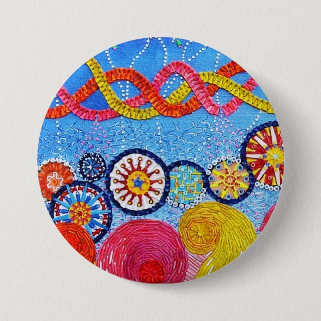 The Tee Change 3 Inch Round Button (Front)