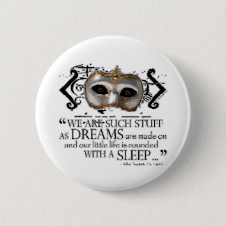 The Tempest Quote 2 Inch Round Button